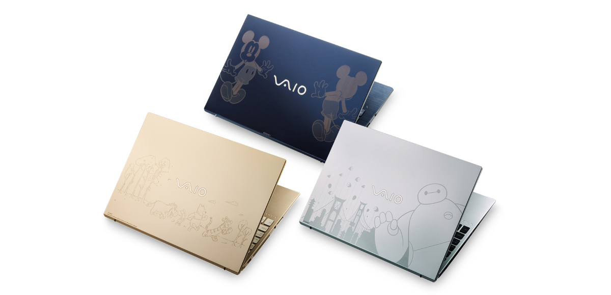 ディズニーモデルの「VAIO F16・F14」がVAIOストア限定で販売開始